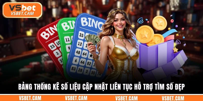 Bảng thống kê số liệu cập nhật liên tục hỗ trợ tìm số đẹp